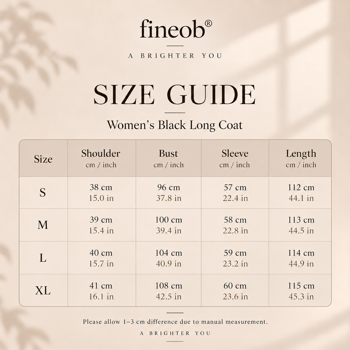 fineob® Belted Long Coat Timeless Structure. Soft Comfort. Effortless Elegance.